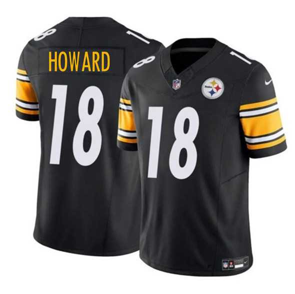 Men & Women & Youth Pittsburgh Steelers #18 Will Howard Black 2025 Draft F.U.S.E. Vapor Limited Stitched Jersey->pittsburgh steelers->NFL Jersey
